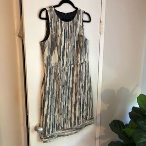 J. Crew navy/white work dress